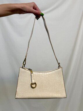 Vintage style crocodile print purse